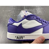 CUSTOM DM7890-386 OFF-WHITE X JORDAN SCOTT TRAVIS AIR 1 X 0809